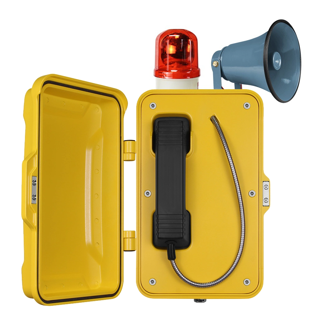 Vandal Resistant Weatherproof GSM /3G Hotline Telephone with Warning Light for Hazardous Industry