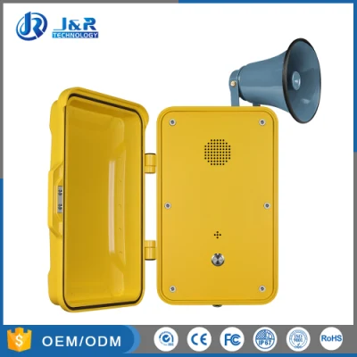 Антивандальный SIP-интерком, защищенный от атмосферных воздействий VoIP-телефон экстренной помощи для промышленных телефонов